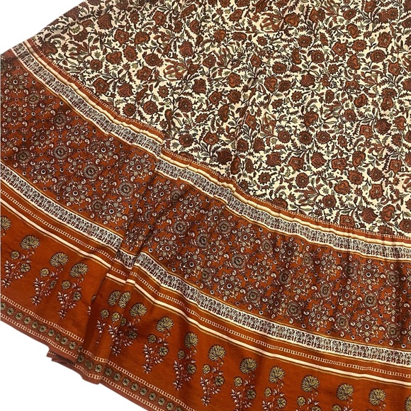 NWT Faherty Umber Folly Floral Harlow Skirt Size L - Picture 2 of 6